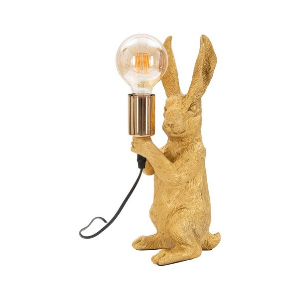 Kuldne laualamp (kõrgus 35,5 cm) Rubbit – Mauro Ferretti