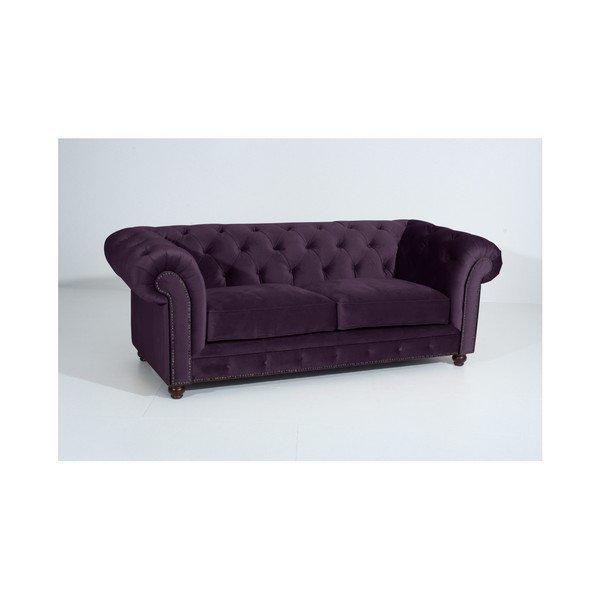 Fialová pohovka Max Winzer Orleans Velvet, 216 cm-image-4