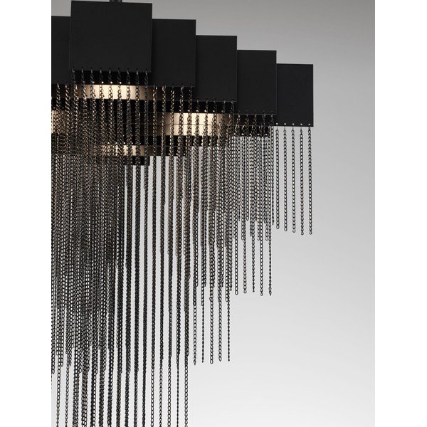 Mattmust terasest hämardatav LED-rippvalgusti Revια - Nova Luce-image-4