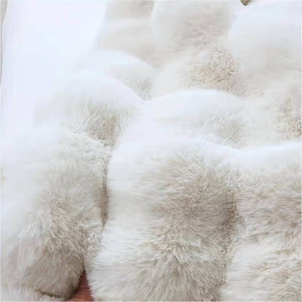 Valge pestav ümmargune vaip ø 80 cm Bubble White - Mila Home-image-4