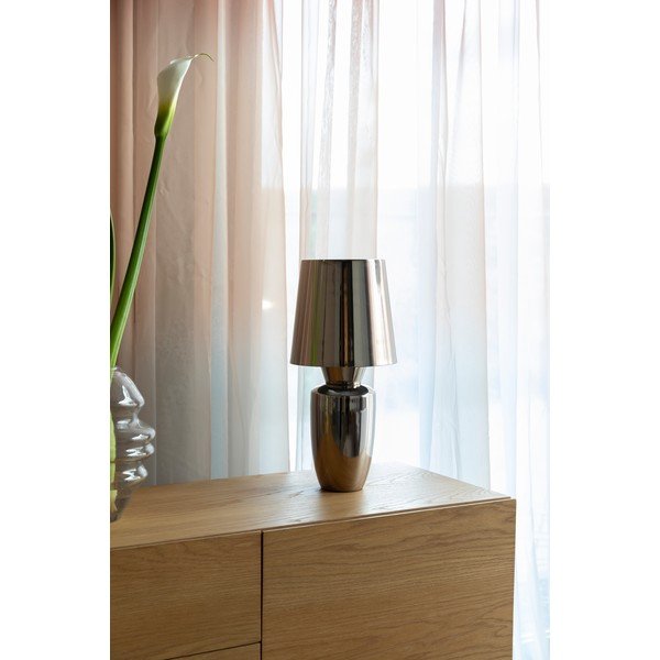 Hõbedane metallist laualamp metallist varjuga (kõrgus 42 cm) Classy - Zuiver-image-1