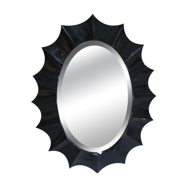 Černé nástěnné zrcadlo Mauro Ferretti Dark Nero, 101x132 cm