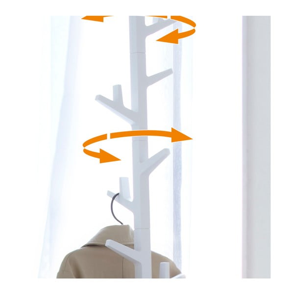 Valge posti riputusklamber Branch - YAMAZAKI-image-2