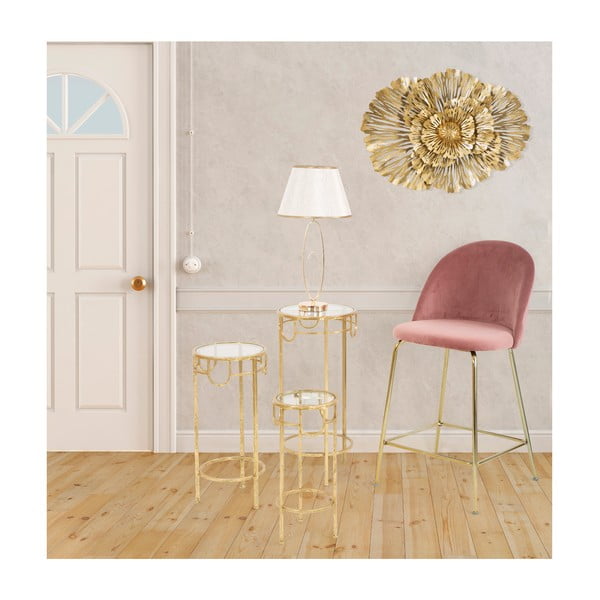 Valge kuldse disainiga laualamp Flush - Mauro Ferretti-image-1