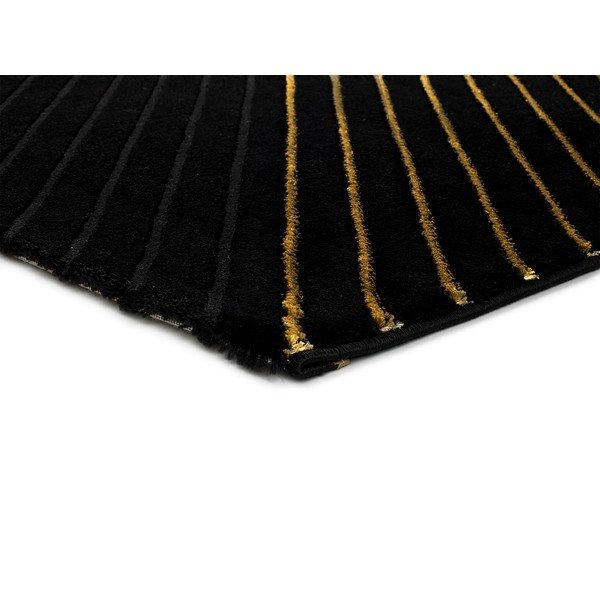 Must vaip Kuldsed triibud, 140 x 200 cm - Universal-image-2