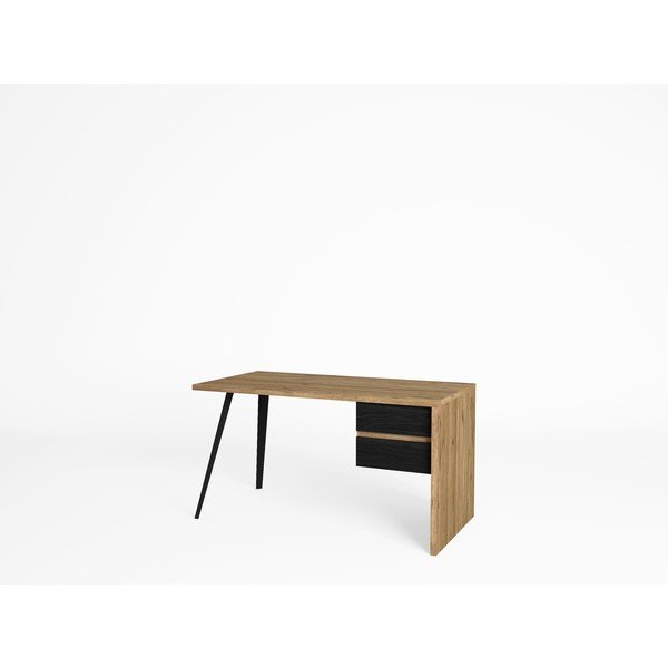 Töölaud tammeplaadiga 69x136 cm Eliot - Marckeric-image-3
