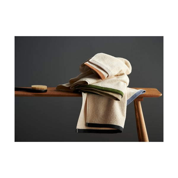 Pruun ja beež puuvillane rätik 50x100 cm Contrast - Södahl-image-2