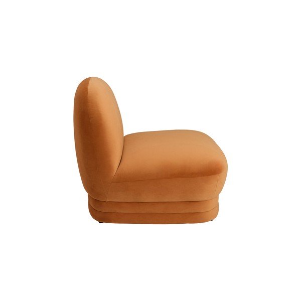 Oranž sametist tugitool Cocos - Ellos Home-image-3