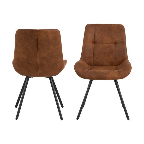 Pruunid söögitoolid 2tk komplektis Waylor - Actona-image-3