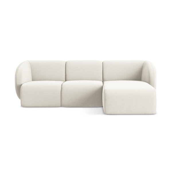 Beež sametist nurgadiivan (parem nurk/diivanvoodiga) Lani - Makamii