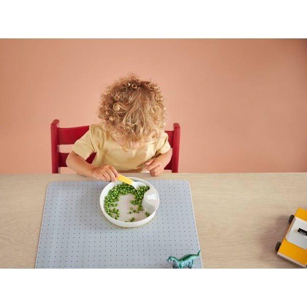  Valged-heleroosad plastikust laste söögiriistad 2 tk Flowers & butterflies - Mepal-image-1