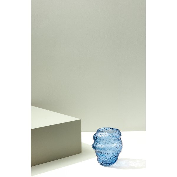 Helesinine klaasvaas (kõrgus 18 cm) Aurora - Hübsch-image-3