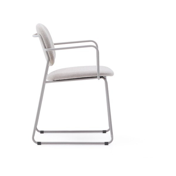 Beež metallist söögitool käetugedega Meli - Kave Home-image-3