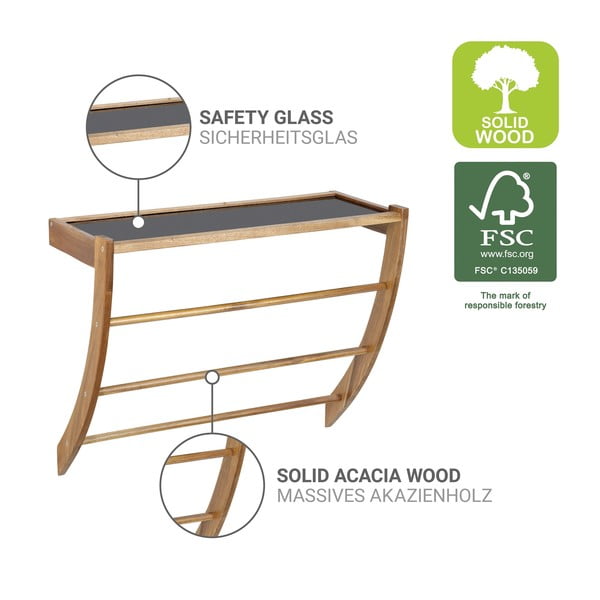 Seinale kinnitatav puidust käterätikuhoidja Fondi - Wenko-image-3