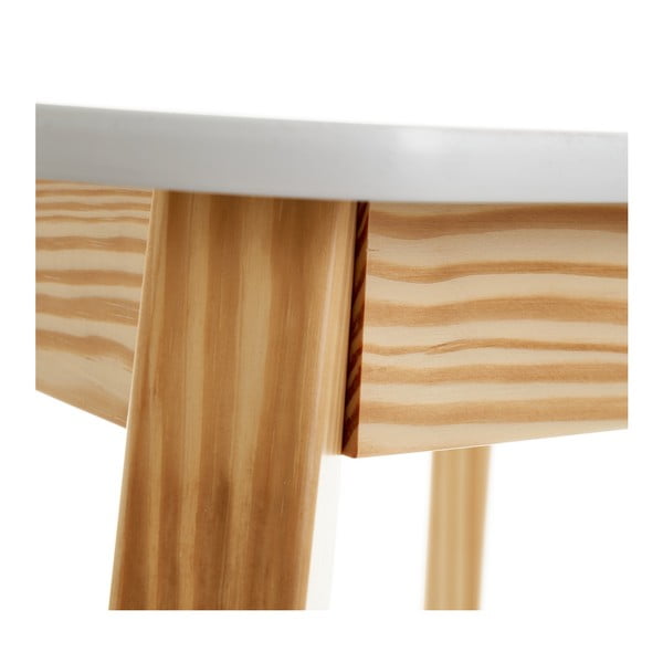 Valge lauaga lastelaud 55x55 cm - Casa Selección-image-3