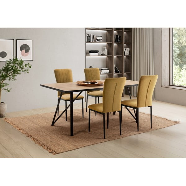 Sinepivärvi söögitoolid 4tk komplektis Holly - Marckeric-image-1