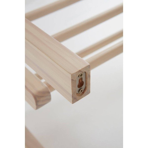 Heleda naturaalse värvi männipuidust seinariiul riiuliga 70 cm Eddison - Jotex-image-3