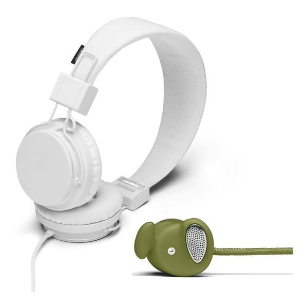 Sluchátka Plattan White + sluchátka Medis Olive ZDARMA