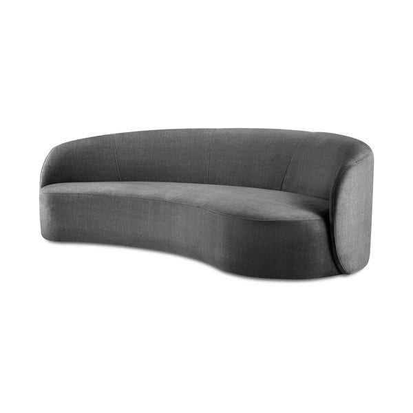 Hall sametist asümmeetriline diivan , paremal pool Debbie - Mazzini Sofas-image-2