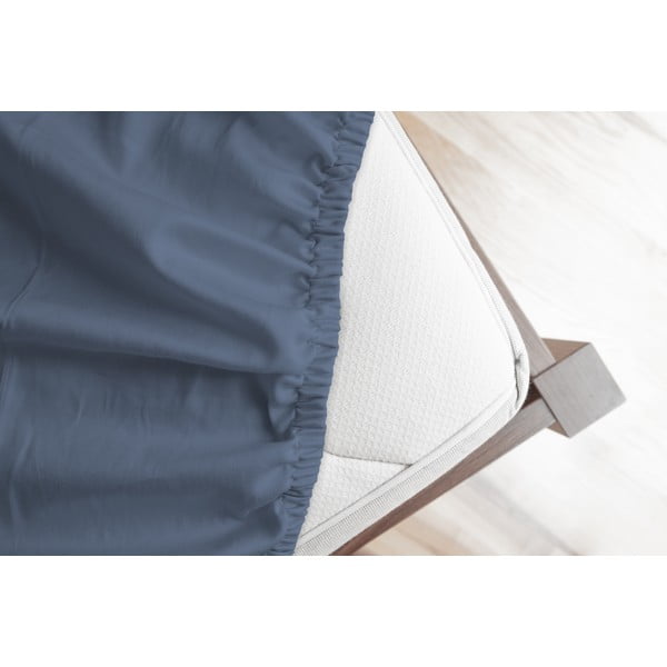 Sinine flanelll voodilina 90x200 cm - Good Morning-image-1