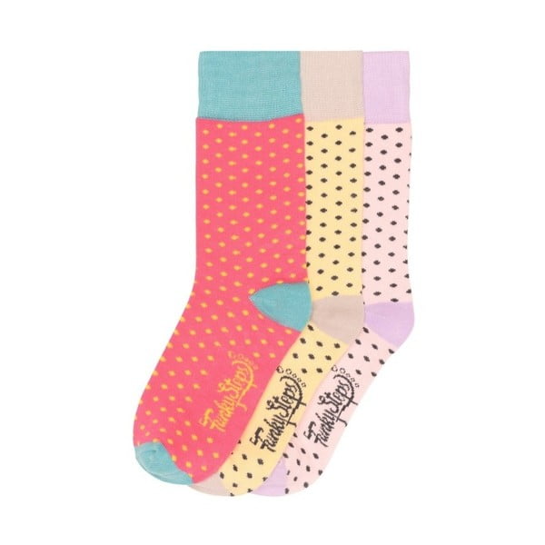 Sada 3 párů barevných ponožek Funky Steps Hawaii, velikost 35 – 39