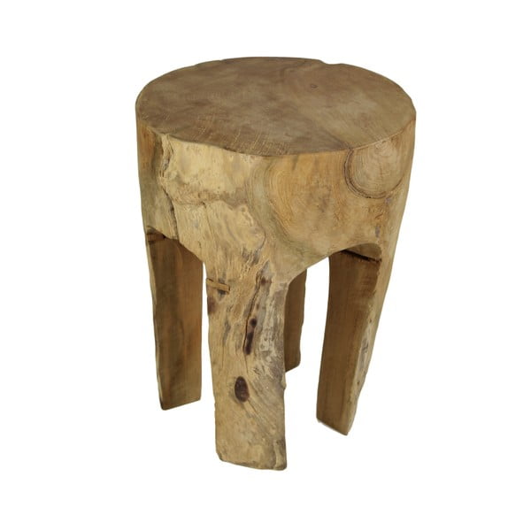 Stolička ze dřeva mungur HSM collection Buldog, ⌀ 30 cm