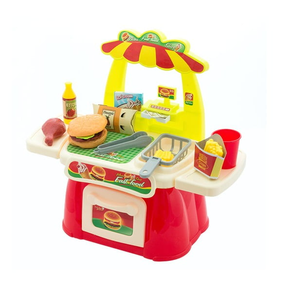 Dětský hrací stánek s občerstvením InnovaGoods Fast Food Game