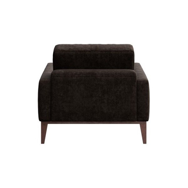 Tmavě hnědé křeslo MESONICA Musso Tufted-image-2