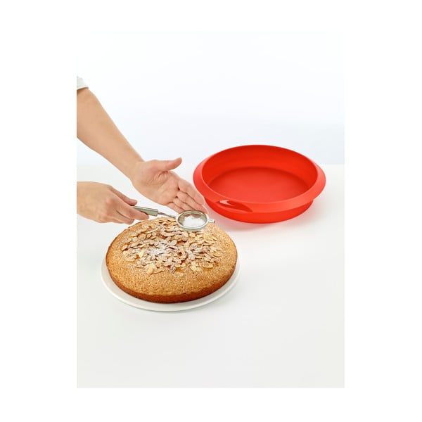 Punane silikoonist küpsetusvorm , ⌀ 24 cm - Lékué-image-4