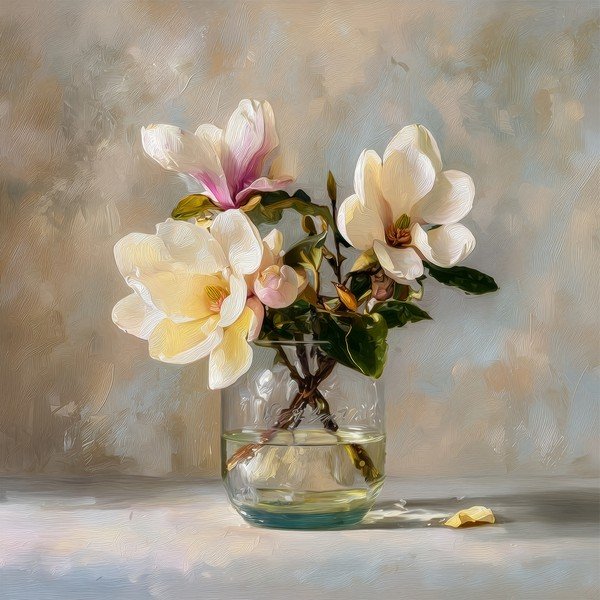 Trükitud pilt lõuendil 32x32 cm Magnolias - Styler