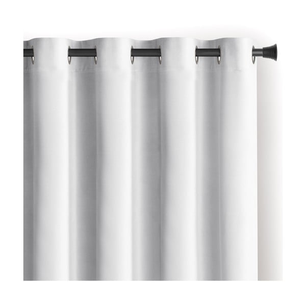 Valge sametist dimout-kardin 140 × 270 cm Eyelets – Restilo