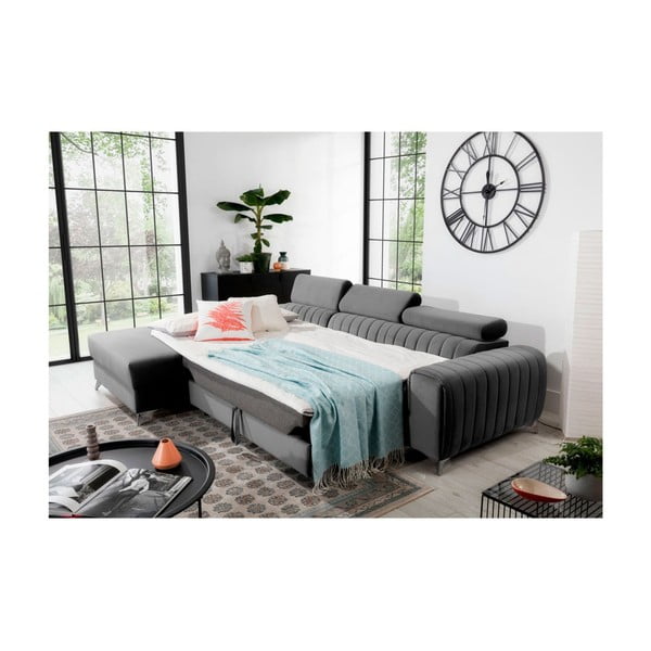 Hall sametist lahtikäiv/sahtliga nurgadiivan (vasak nurk/lamamisosaga) Grayson – ELTAP-image-4