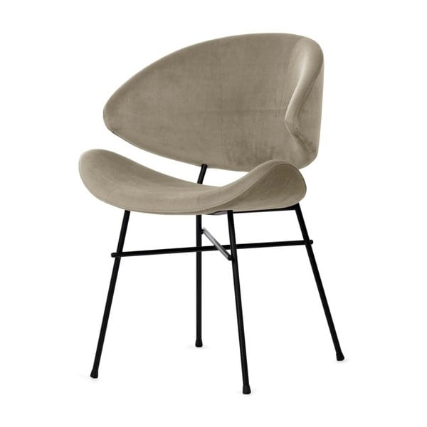 Béžová židle s šedými nohami Iker Cheri