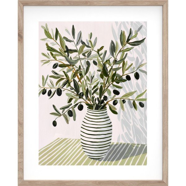 Trükitud pilt raamiga 40x50 cm Olive Bunch II - Styler