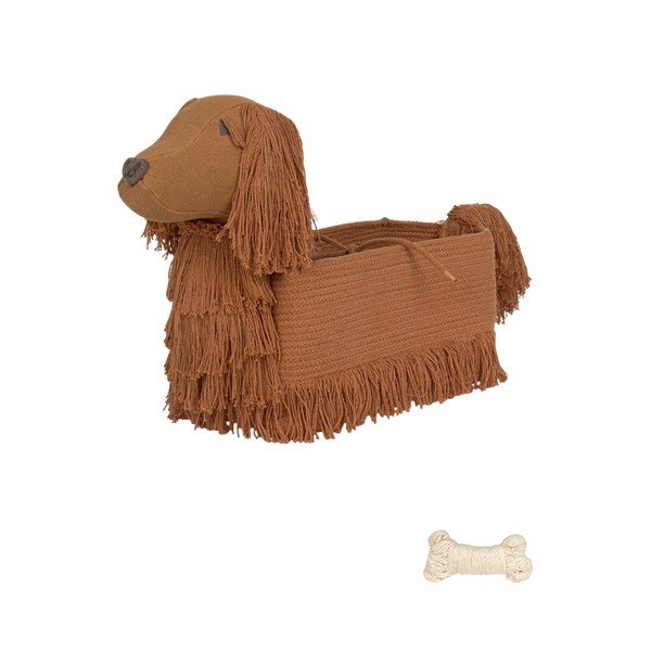 Pruunist riidest laste mänguasjakorv 68x24x35 cm Poppy - Lorena Canals