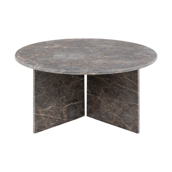 Hall marmoridekooriga ümmargune diivanilaud ø 90 cm Vega - Actona-image-4