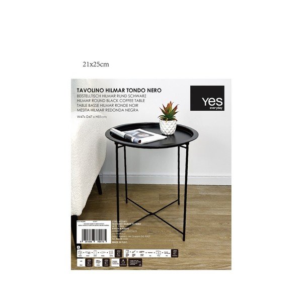 Metallist ümmargune abilaud ø 47 cm Hilmar - Yes Everyday-image-3