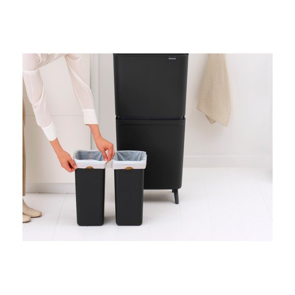 Tumehall plastprügikast 25+10+10 l sorteeritud jäätmete jaoks SortUp Recycle Hi - Brabantia-image-3