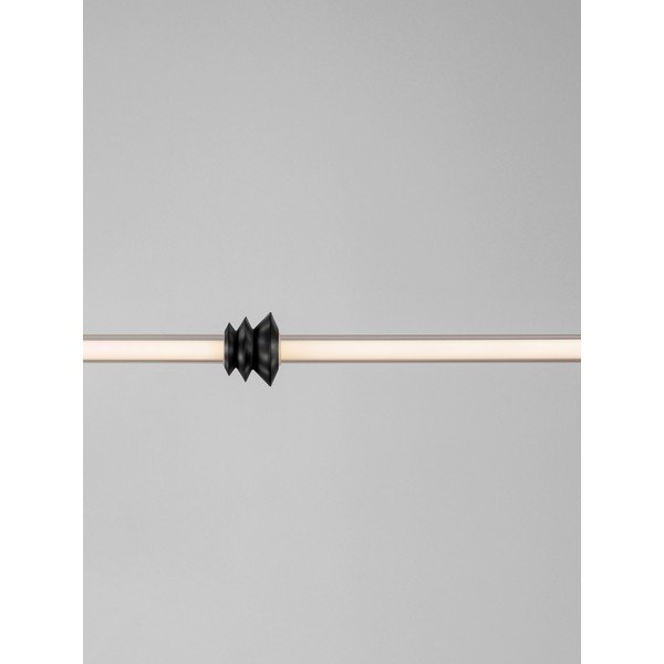 Mattmust keraamiline hämardatav LED-rippvalgusti akrüülklaasist varjuga Stalactite - Nova Luce-image-4