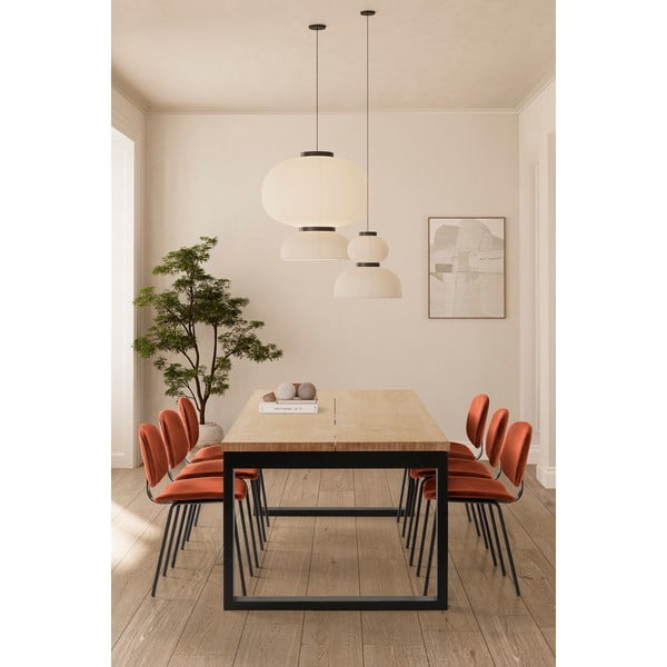 Tammespoonist pinnaga söögilaud 100x220 cm Rina - Marckeric-image-1