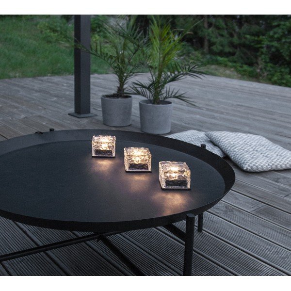 3 päikeseküünla komplekt väljas, kõrgus 5,5 cm. Icecube - Star Trading-image-1