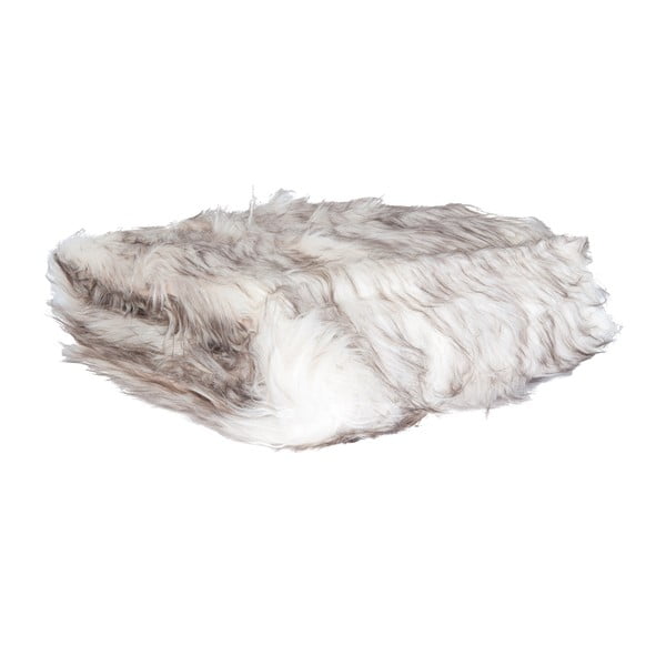 Bílý pléd Clayre & Eef Fur, 130 x 180 cm