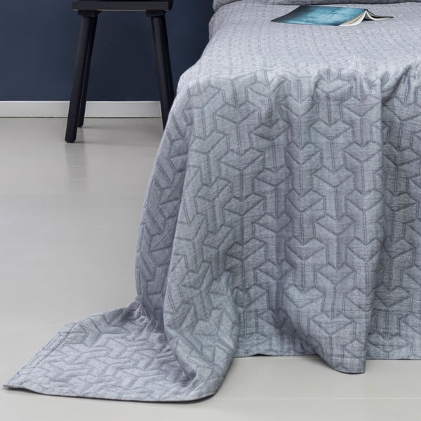 Tumehall ringlussevõetud puuvillane ühekohaline voodiplaat 140x250 cm Trio - Mette Ditmer Denmark-image-2