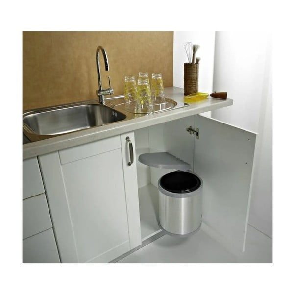 Sisseehitatud metallist prügikast 10 l Ring - Elletipi-image-1