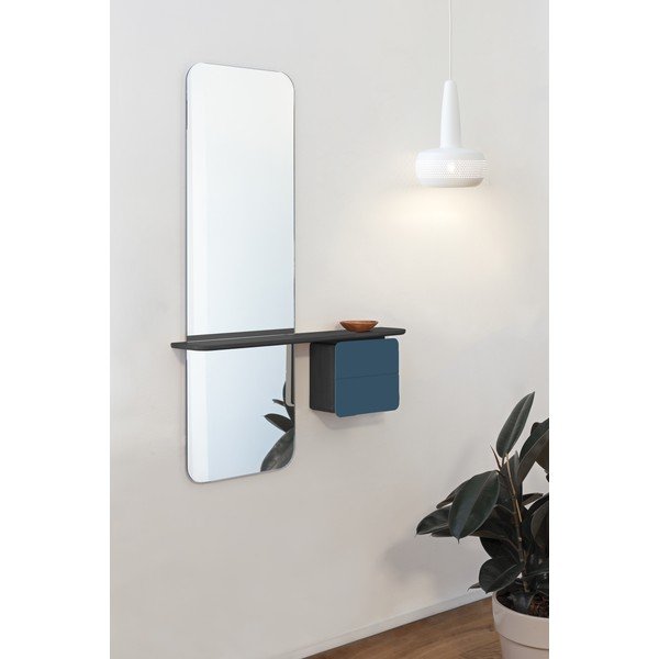 Musta-petrooli värvi tammepuidust koridorikomplekt One More Look - UMAGE-image-1