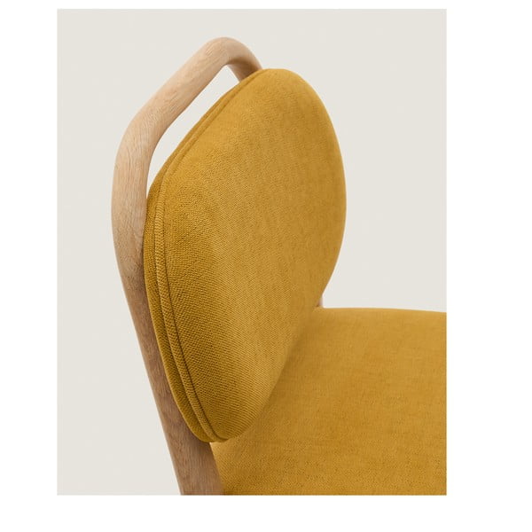 Sinepivärvi baaritool (istme kõrgus 66 cm) Helda - Kave Home-image-1