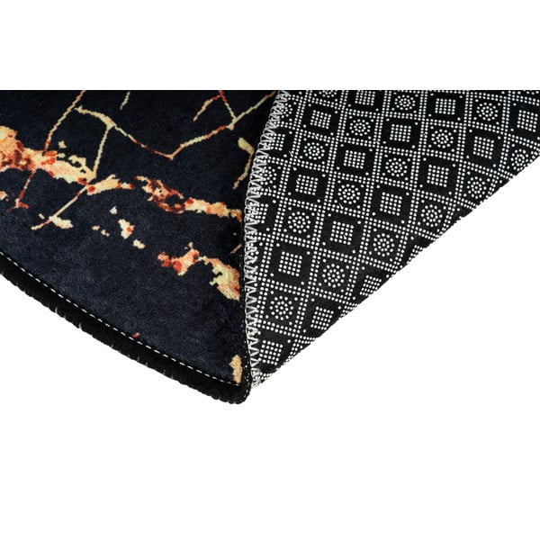 2 mustast ovaalsest vannitoavaibast koosnev komplekt Kuldne marmor - Foutastic-image-4