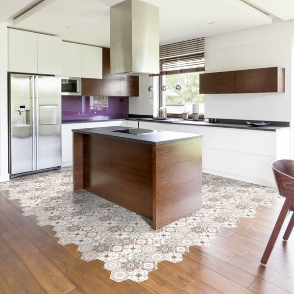 10 põrandakleebise komplekt põrandakleebised kuusnurksed , 40 x 90 cm Cornalina - Ambiance-image-2