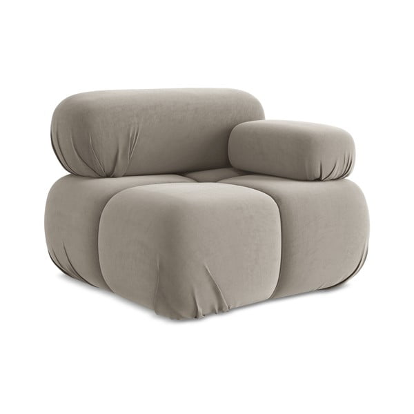 Beež sametist diivanimoodul (paremas nurgas) Lokua - Makamii-image-1