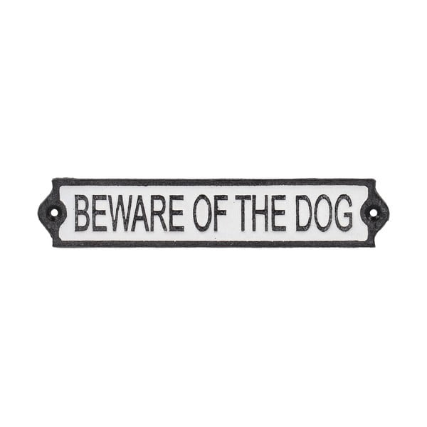 Malmist märk 26x5 cm Beware of the Dog - Esschert Design